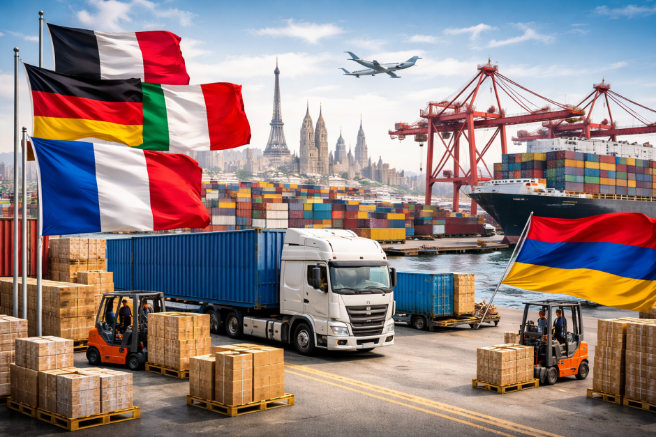 Cargo Shipping from Europe to Armenia for Businesses | FTL & LCL Solutions