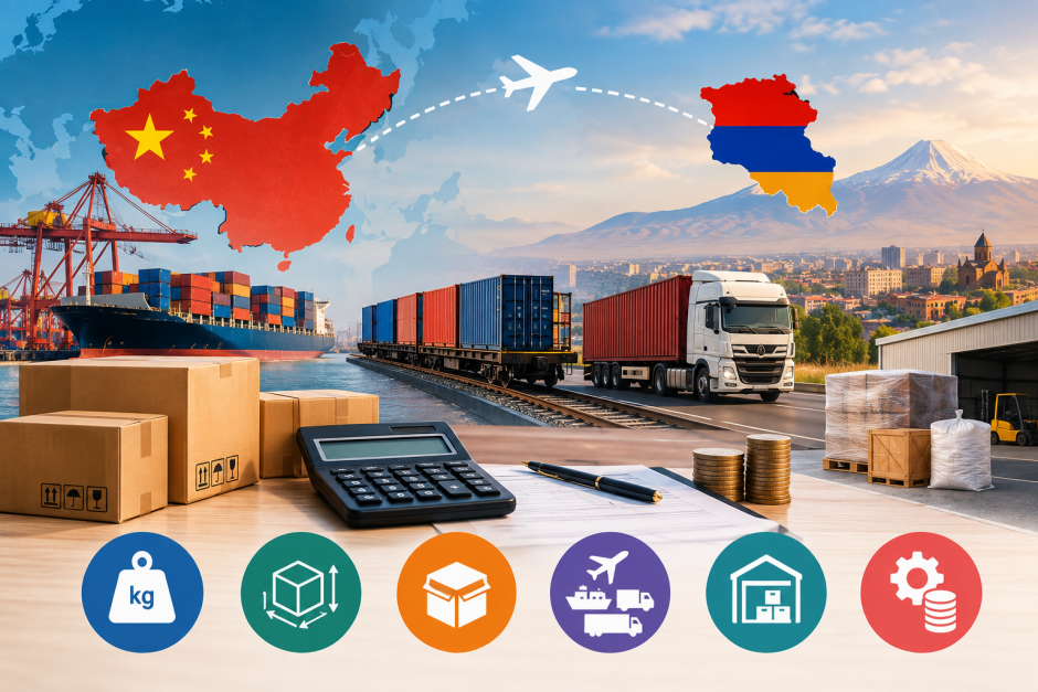 Shipping Costs from China to Armenia: What Determines the Final Price?